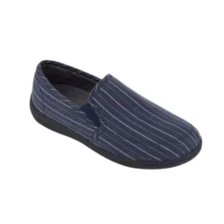 Biotime - Pantoufle Fermée Pour Homme Rayé ALFRED | Lingerie L'Hirondelle