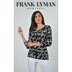 Frank Lyman Design - Chandail écriture | Lingerie L'Hirondelle