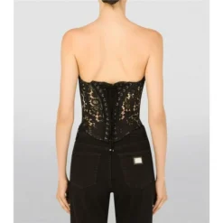 Grenier - Bustier Avec Lacee Et Agraphes 44 (100) Noir | Lingerie L'Hirondelle