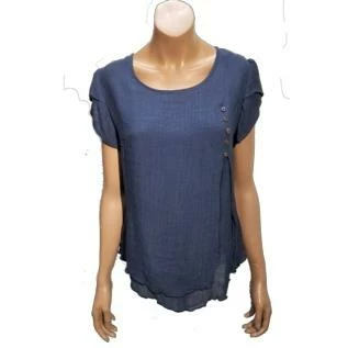 Passion D'ailleurs - Blouse Col Rond Manche Courte | Lingerie L'Hirondelle 2 Passion D'ailleurs - Blouse Col Rond Manche Courte | Lingerie L'Hirondelle -LINGERIE L'HIRONDELLE Boutique Passion d ailleurs Blouse col rond manche courte Lingerie l Hirondelle