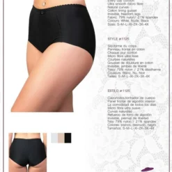 Vacarelli - Culotte Haute Avec Panneau En Cotton | Lingerie L'Hirondelle